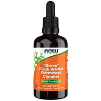 Thumbnail for NOW Supplements, Green Black Walnut Wormwood Complex Liquid with Dropper, Herbal Supplement, 2-Ounce