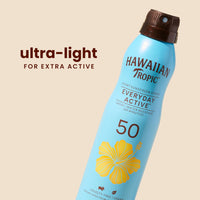 Thumbnail for Hawaiian Tropic Everyday Active Spray Sunscreen SPF 50 | Body Sunscreen Spray SPF 50, Sunblock, Oxybenzone-Free, 6oz each Twin Pack