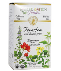 Thumbnail for Celebration Herbals Feverfew Lemongrass Tea Organic 24 TB