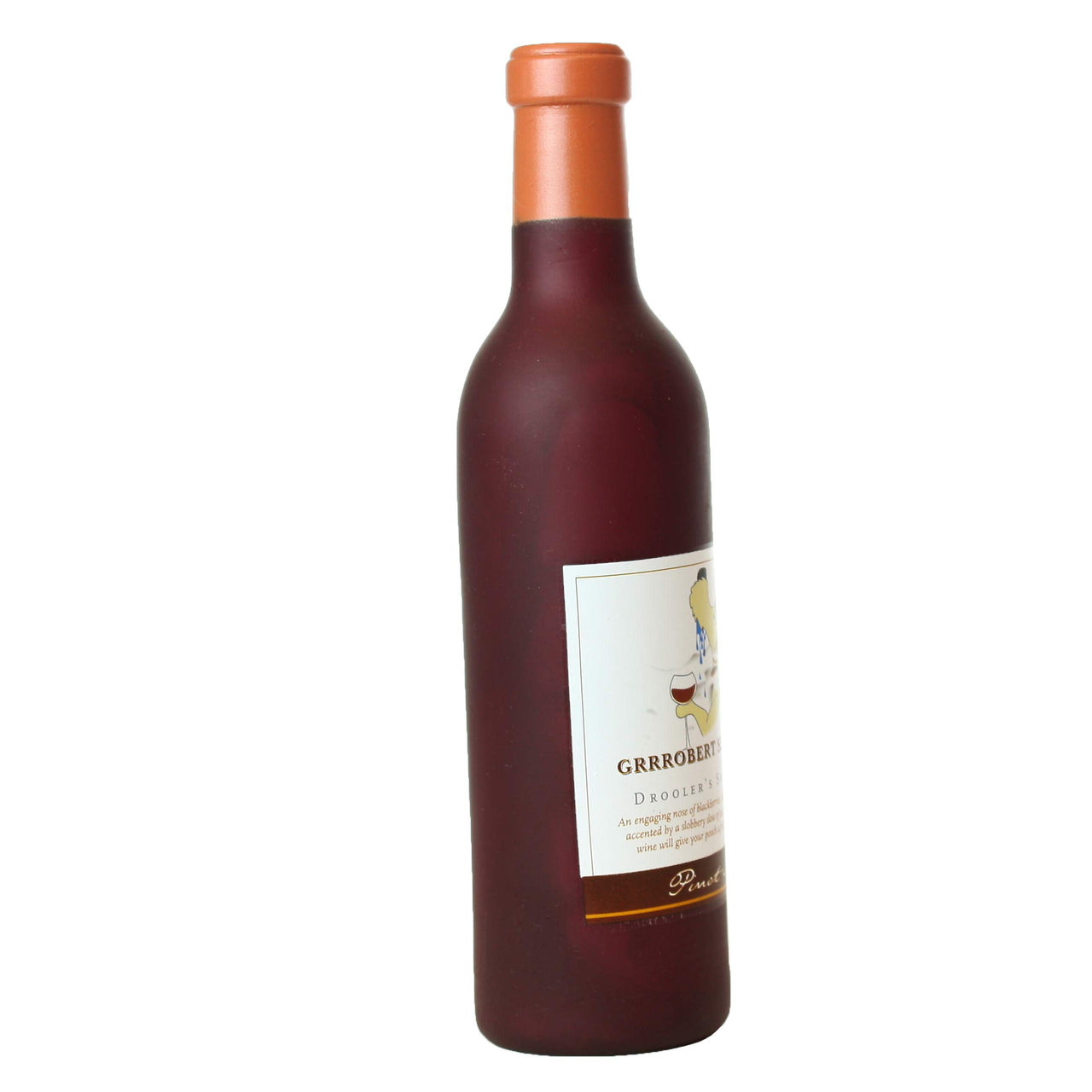 SILLY SQUEAKERS-Wine Bottles - Dog Toy - 100% Vinyl. Made Durable & Strong. Novelty Play Toy. Many Bottles to Choose from and They Floats (Groobert Slobbery, Single)