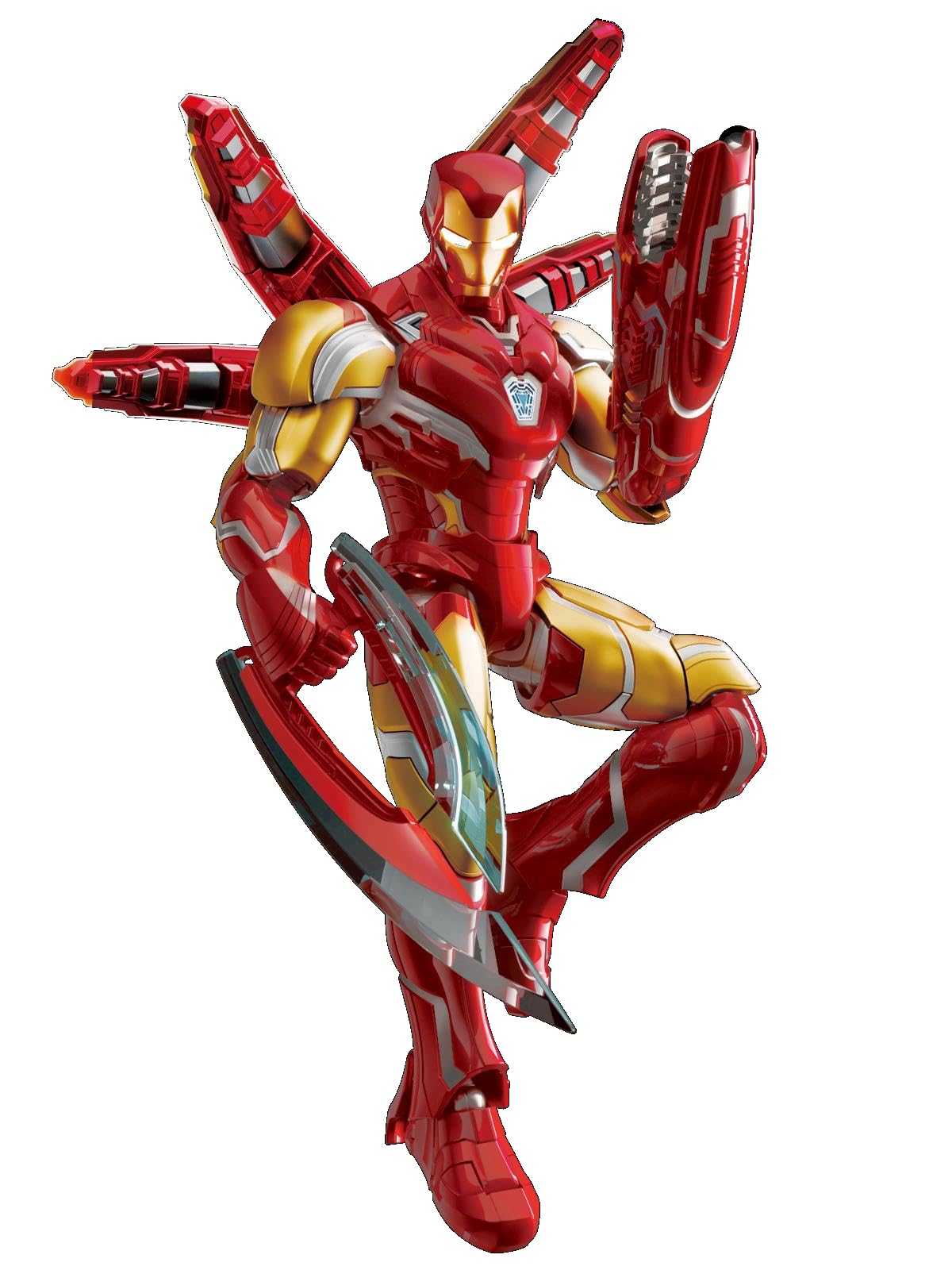 BLOKEES - Champion Class Marvel Infinity Saga - Iron Man - 149-Piece Articulated Model Kit - Assembly Required - No Tools - No Cutting - No Glue - No Paint - Age 14+