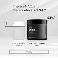 Thumbnail for Toniiq 1300mg NAC - 4 Month Supply - Min. 98%+ Tested Purity - Ultra High Strength Bioavailable NAC Cysteine Supplement - 240 Vegetarian N Acetyl Cysteine Capsules -Lab Tested TQ