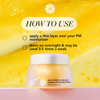 Thumbnail for Saturday Skin Yuzu Vitamin C Overnight Sleep Mask Regenerist Retinol Ultra Rich Face Moisturizer Cream Smooth Skin and Reduce Wrinkles Ideal for All Skin Types