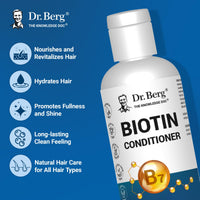 Thumbnail for Dr. Berg Biotin Conditioner for Men & Women (Improved High-Performance Formula) - Independently Tested & Certified Paraben- Sulfate- & Silicone-Free - Infused w/Biotin, Argan & Botanicals - 8 Fl oz