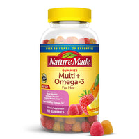 Thumbnail for Nature Made Womens Gummy Multivitamins with Omega-3, Multivitamin for Women for Daily Nutritional Support, 150 Gummies, 75 Day Supply
