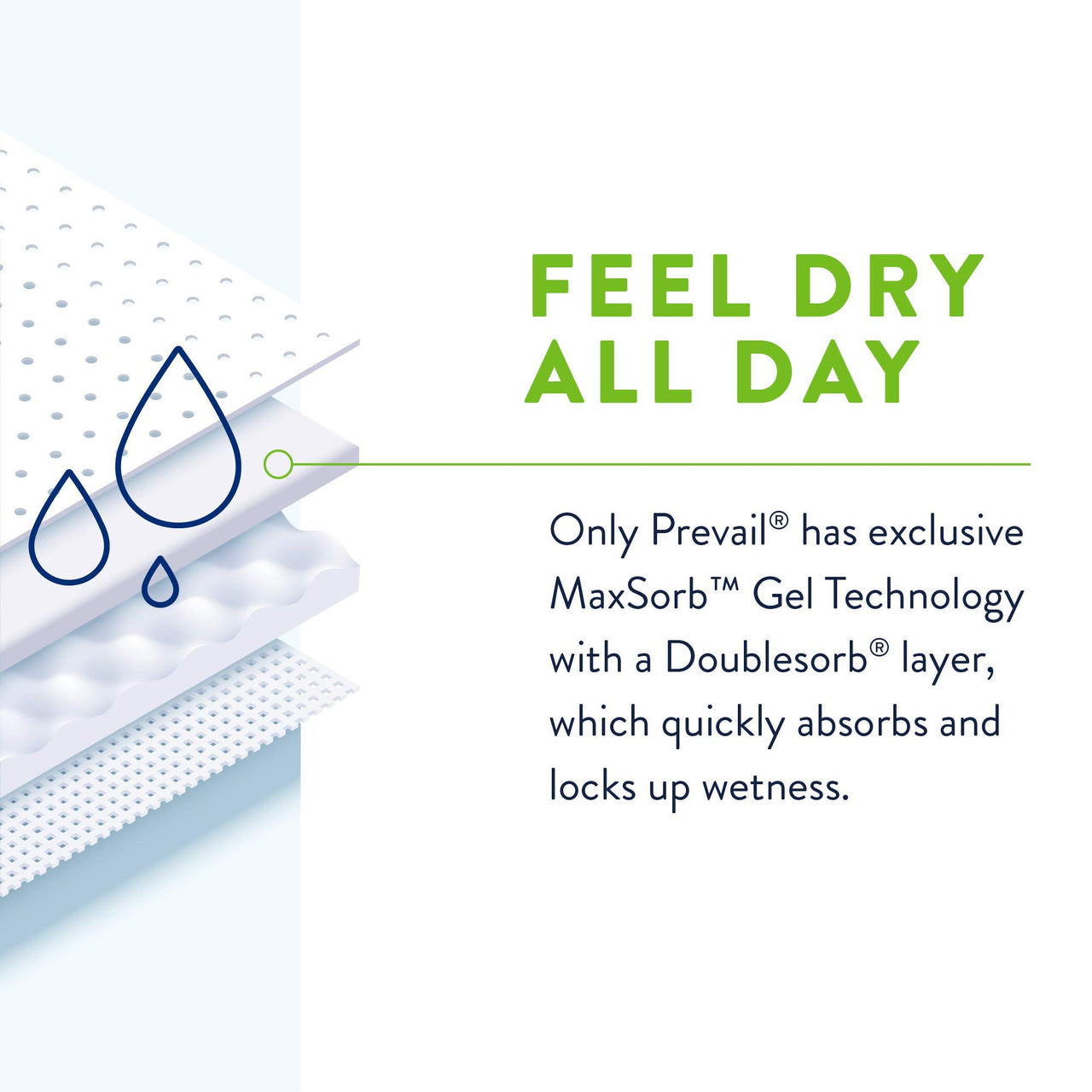 Prevail Proven | Large Per-Fit Incontinence Briefs with Tabs | Unisex | Maximum Plus Absorbency | 72 Count