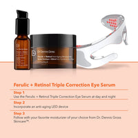 Thumbnail for Dr Dennis Gross Ferulic + Retinol Triple Correction Eye Serum: for Wrinkles, Loss of Elasticity, and Rough Texture, 0.5 fl oz