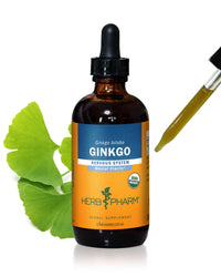 Thumbnail for Herb Pharm Certified Organic Ginkgo Liquid Extract for Memory and Concentration - 4 Ounce