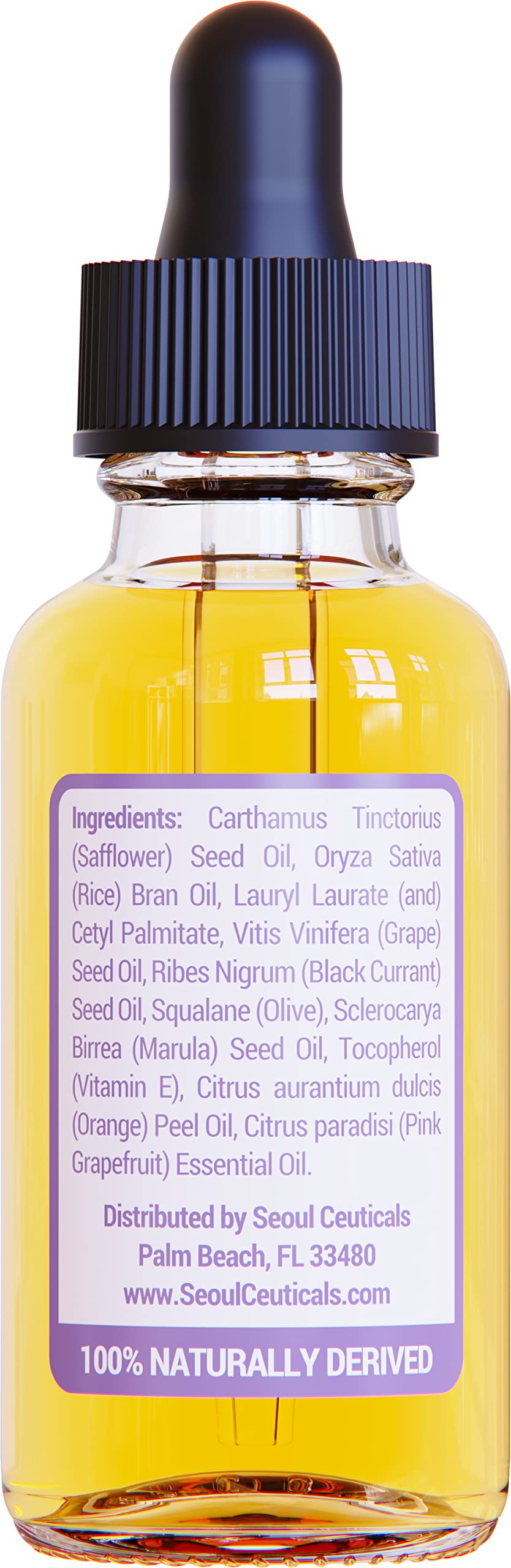 SeoulCeuticals Rice Bran Oil for Skin - Korean Skin Care Facial Glow Oil With Squalane & Vitamin E - Cruelty Free K Beauty Skincare for Glass Skin 1oz