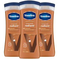 Thumbnail for Vaseline Cocoa Radiant 3-Pack – Intensive Care Moisturizing Hand and Body Lotion with Ultra-Hydrating Lipids, Pure Cocoa Butter, 10 Oz Ea