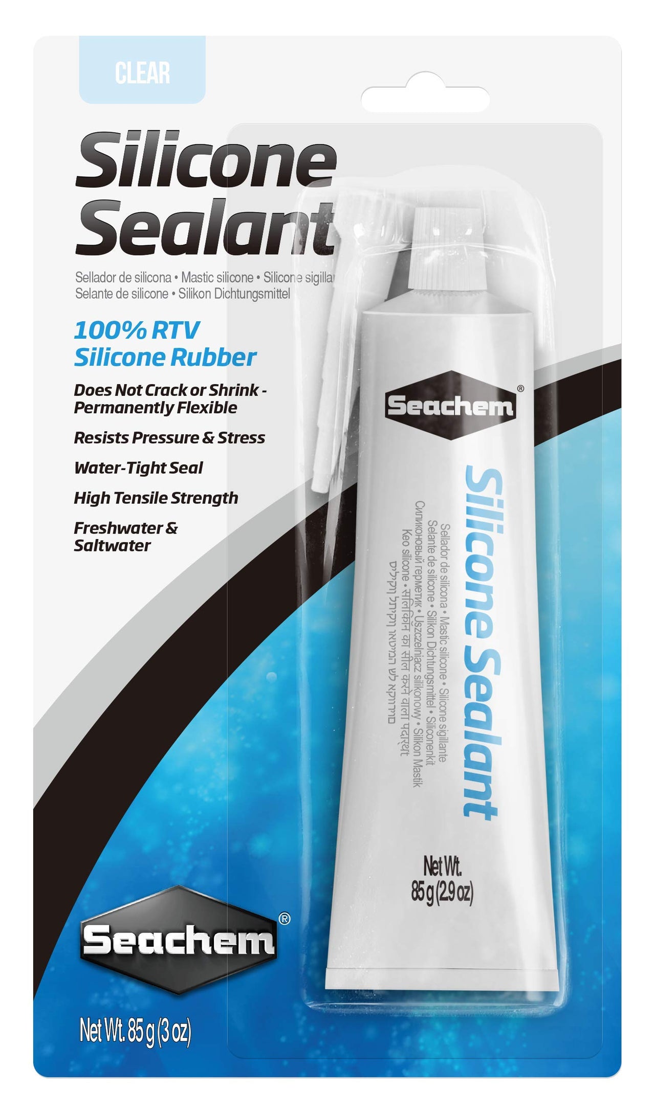 Seachem Laboratories, Silicone Sealant- Clear 85g