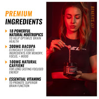 Thumbnail for EC Sports Brain Boost Tropical Punch Nootropic Supplement for Focus, Faster Processing, Instant Energy & Performance w/ 18 Nootropics - 30 Servings