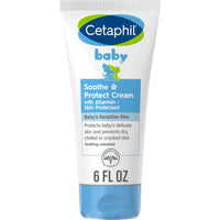 Thumbnail for Cetaphil Baby Soothe & Protect Cream with Allantoin Skin Protectant, 6 oz, Prevents Dry, chaffed or Cracked Skin, Baby Cream moisturizes for 24 Hours, Non-Greasy (Packaging May Vary)