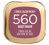 Thumbnail for L'Oreal Paris Colour Riche Original Creamy, Hydrating Satin Lipstick with Argan Oil and Vitamin E, Saucy Mauve , 1 Count