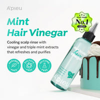 Thumbnail for A’PIEU Mint Hair Vinegar - Instant Scalp Cooling & Detox for Oily Scalp, Buildup & Dandruff Scalp Treatment, pH-Balancing Rinse for Fresh, Shiny Hair, Korean Haircare, 6.76 fl oz