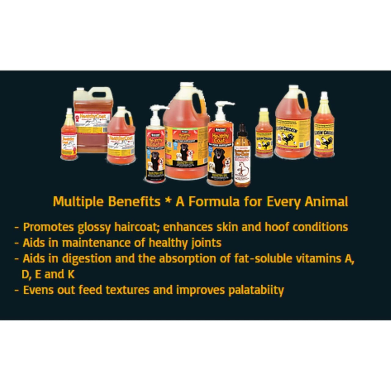 HealthyCoat Goat Formula: Quart. Skin, Coat, Body Condition, Allergies, Immune System, Milk Production.