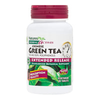 Thumbnail for NaturesPlus Herbal Actives Chinese Green Tea, Extended Release - 750 mg - Overall Well-Being - 30 Vegetarian Tablets (30 Servings)