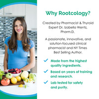 Thumbnail for Rootcology by Dr. Izabella Wentz | Adrenal Support | Adaptogenic Herbal Formula with Vitamin B6, Licorice & N-Acetyl-L-Tyrosine | 90 Capsules