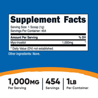 Thumbnail for Nutricost Inositol Powder 1LB (454 Grams) - Gluten Free, Non-GMO