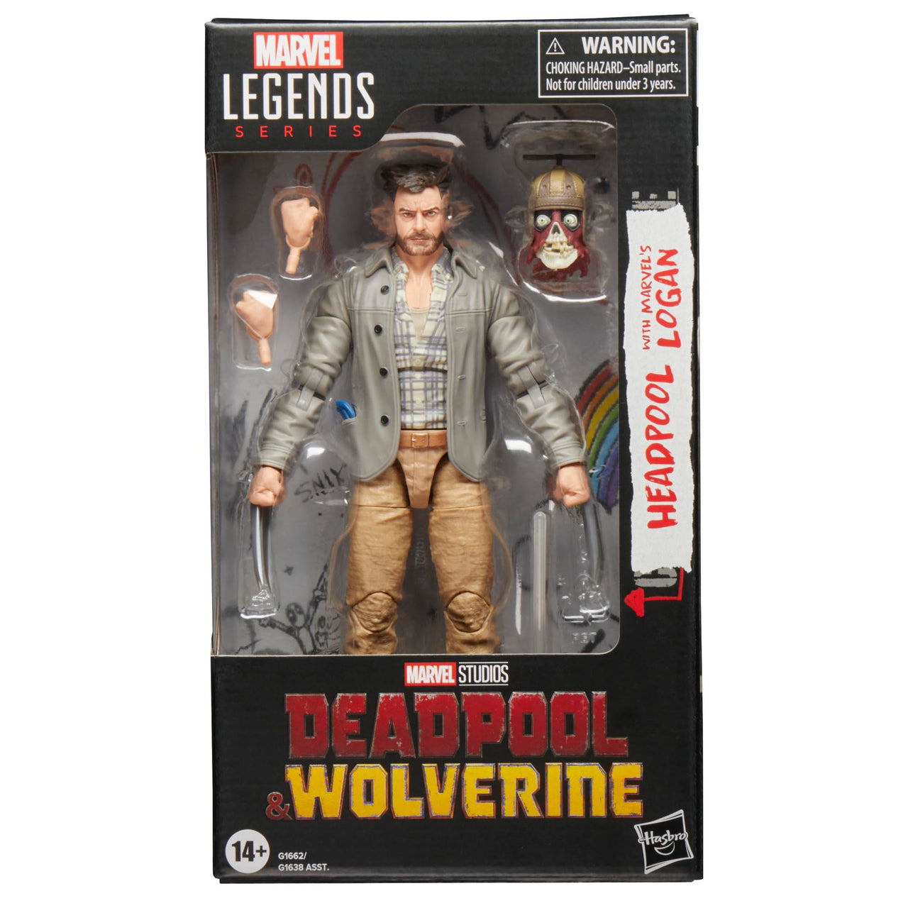 Marvel Legends Series Headpool Logan, Deadpool & Wolverine Collectible 6 Inch Action Figure for Adults Ages 14 and Up