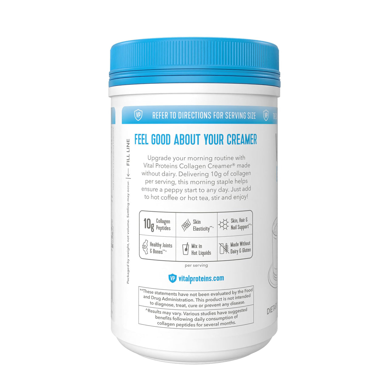 Vital Proteins Collagen Peptides Powder - Original Coffee Creamer for Hair, Skin & Nails Support, 10.3 Oz