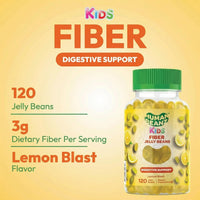 Thumbnail for Human Beanz Fiber Jelly Bean Gummies for Kids, Fiber Supplements for Digestive Health, Vegetarian Fiber Gummy 120 Jellybeans