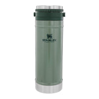 Thumbnail for Stanley Travel Mug with Integrated French Press 16 oz | 5 Minute Brew, 4 Hours Hot,Leakproof Lid | Mesh Filter for Coffee Grounds | Insulated Stainless Steel Coffee Maker | BPA-Free | Hammertone Green