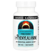 Thumbnail for Source Naturals L-Phenylalanine Free Form Essential Amino Acid* - 100 Tablets