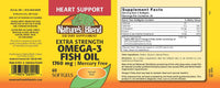 Thumbnail for Nature's Blend Fish Oil 1760 mg Omega 3 Extra Strength - 60 Softgels