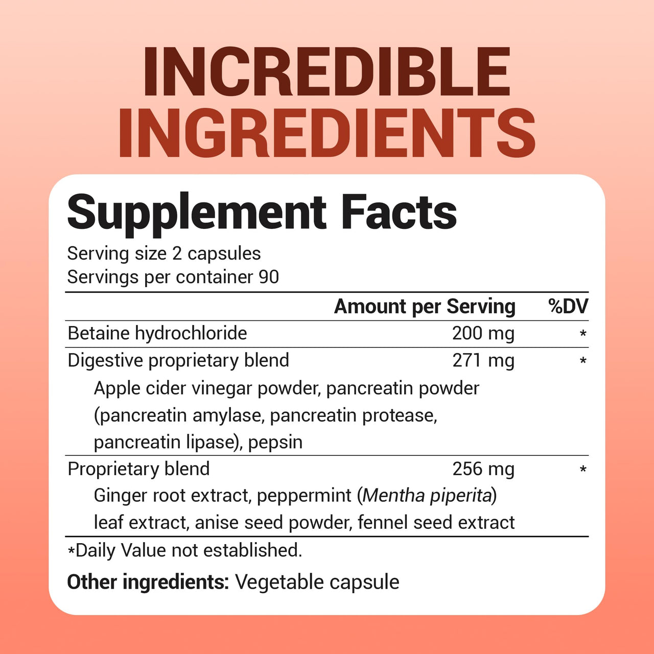 Dr. Berg Advanced Digestive Enzymes with Apple Cider Vinegar - Includes Digestive Health Ingredients Like Betaine Hydrochloride (HCI), Ginger Root & Peppermint Leaf - 180 Capsules