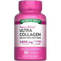 Thumbnail for Nature's Truth Collagen Peptides | 90 Caplets | Type 1 and 3 with Vitamin C | Grass Fed, Non-GMO & Gluten Free Supplement