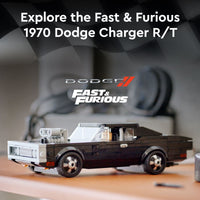 Thumbnail for LEGO Speed Champions Fast & Furious 1970 Dodge Charger R/T 76912, Toy Muscle Car Model Kit for Kids, Collectible Set with Dominic Toretto Minifigure