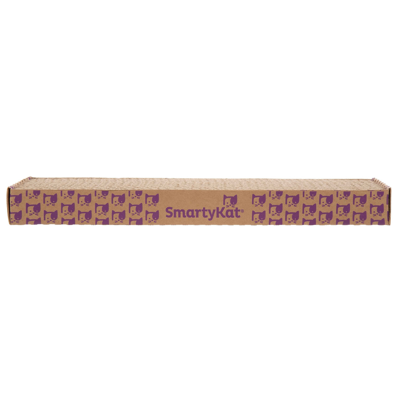 SmartyKat Super Scratcher Corrugated Cat Scratcher and Scratch Pad for Cats, Catnip Infused with Catnip, Scratchers for Indoor Cats and Kittens, Cardboard Scratching Post