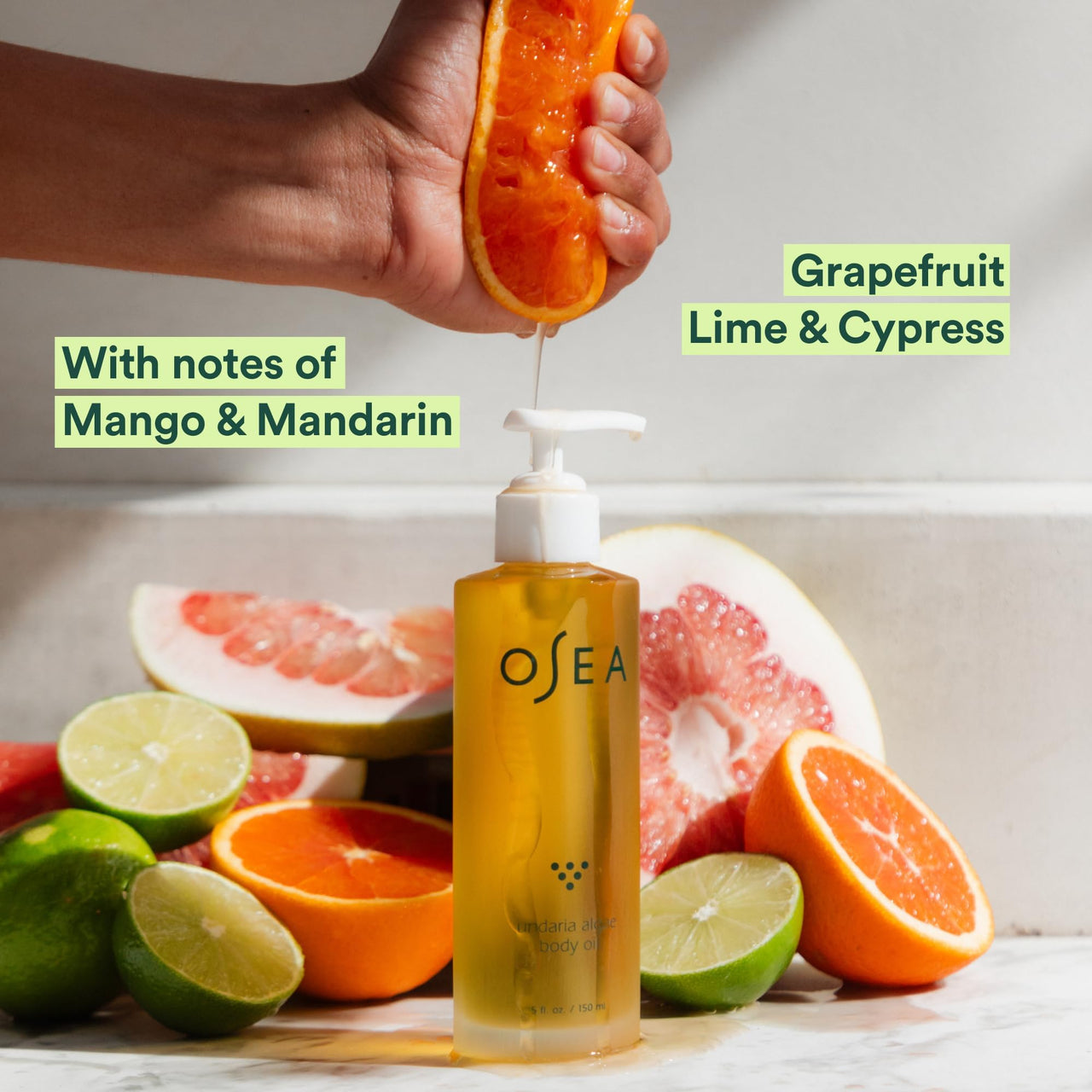 OSEA Smooth & Glow Undaria Duo - Travel Size Undaria Body Oil and Undaria Cleansing Body Polish