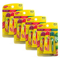 Thumbnail for Carmex Daily Care Moisturizing Lip Balm Tubes with SPF, Fresh Cherry, Strawberry and Wintergreen Lip Balm Pack, 0.35 OZ - (4 Packs of 3)