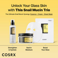 Thumbnail for COSRX Snail Mucin Sheet Mask 10 EA with Snail Mucin Serum, Hydrating Face Sheet Masks for Dry & Sensitive Skin, Korean Face Mask for Self Care, Korean Skin Care