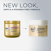 Thumbnail for RoC Resurfacing Disks, Hypoallergenic Exfoliating Makeup Remover Pads for Wrinkles and Skin Tone, Hypo-Allegenic Skin Care, Oil-Free Daily Cleanser, 28 Count (Packaging May Vary)