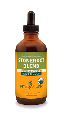 Thumbnail for Herb Pharm Certified Organic Stoneroot Blend Liquid Extract for Cardiovascular and Circulatory Support-4 oz