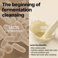 Thumbnail for SOME BY MI Lacto Soy Mild Peeling Bubble Cleanser - 6.08Oz, 180ml - Daily Vegan Blackhead Removing Korean Face Wash for Skin Texture Care - Deeply Cleanses Sebum and Dead Skin Cells - Korean Skin Care