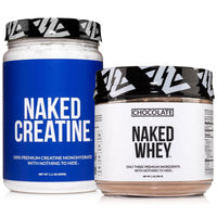 Thumbnail for NAKED Chocolate Whey Protein Powder 1LB (12 Servings) Pure Micronized Creatine Monohydrate 500g (100 Servings) – Grass-Fed; Bulk; Non-GMO; Gluten Free; Soy Free