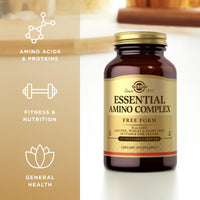 Thumbnail for Solgar Essential Amino Complex, 90 Vegetable Capsules (Pack of 3) - Free Form Essential Amino Acids - Non-GMO, Vegan, Gluten Free, Dairy Free, Kosher - 270 Total Servings
