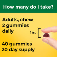Thumbnail for Nature Made High Absorption Magnesium Glycinate Gummies 100 mg per Serving, Muscle, Nerve, Bone and Heart Support, Magnesium Supplement, 40 Magnesium Gummies, 20 Day Supply