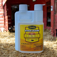Thumbnail for PYRANHA Stock Guard Concentrate - Livestock, Barn, Milk Rooms, Dairies, Poultry & Swine Houses Indoor Fly Control | Repels Flies, Lice, Ticks, Beetles, Mites, Gnats, 8 Oz