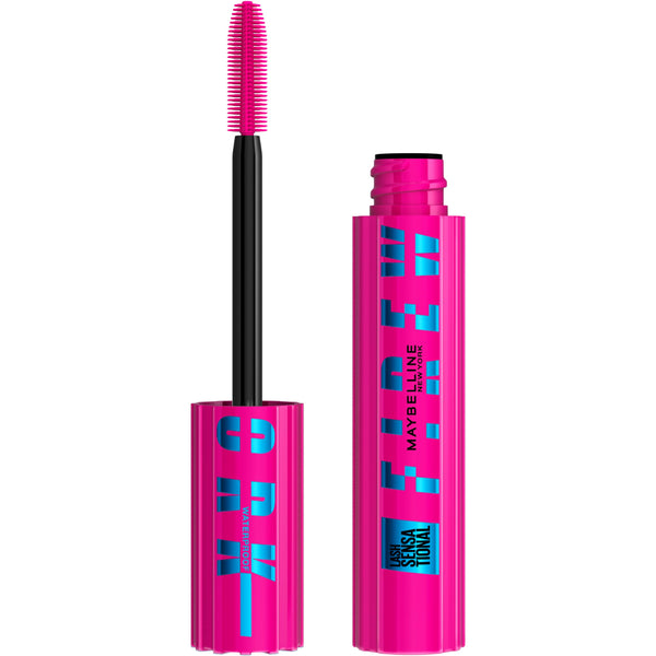 Maybelline Lash Sensational Firework Waterproof Mascara, Lengthening & Volumizing Mascara for up to 24HR wear, Very Black, 1 Count