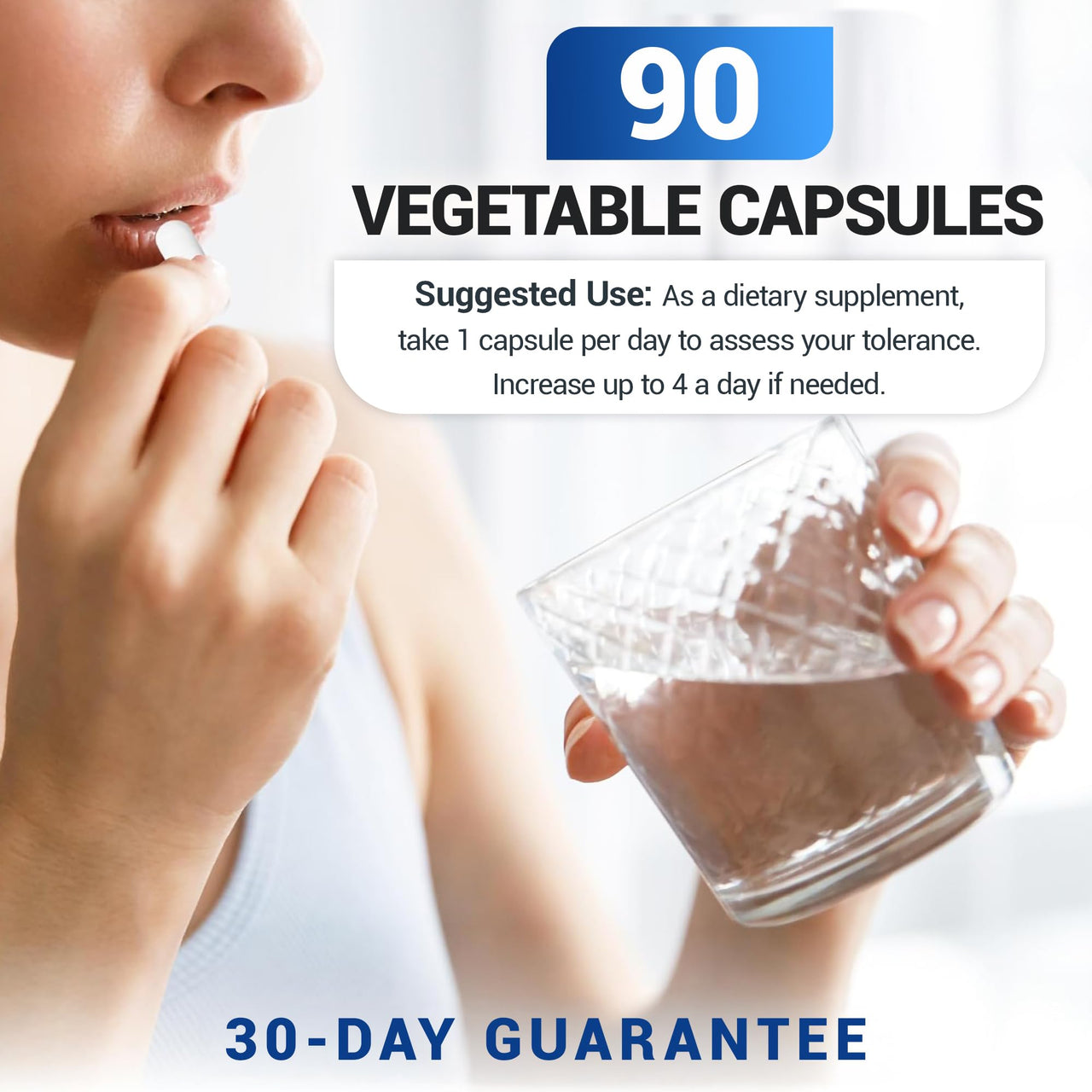 Dr. Berg Magnesium Glycinate with Vitamin D & B6 for Stress Relief, Calm, Relaxation, & Good Sleep* - 120 mg Magnesium Bisglycinate Capsules - High Absorption Chelated Glycinate - 90 Cap