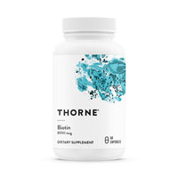 Thumbnail for THORNE - Biotin - Vitamin B7 Supplement for Healthy Hair, Nails, Skin & Metabolism* - 60 Capsules