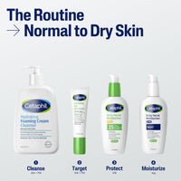 Thumbnail for Cetaphil Cream to Foam Face Wash, Hydrating Foaming Cream Cleanser, 16 oz, For Normal to Dry, Sensitive Skin, with Soothing Prebiotic Aloe, Hypoallergenic, Fragrance Free