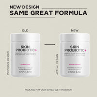Thumbnail for Codeage Skin Probiotics + Prebiotics - Skin Care Routine Supplement - 50 Billion CFU - Ayurvedic Botanical Herbs - Face Probiotics - Shelf Stable Cleanser, Non-GMO, Vegan - 60 Capsules