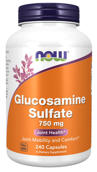 Thumbnail for NOW Foods Supplements, Glucosamine Sulfate 750 mg, with UL Dietary Supplement Certification, 240 Veg Capsules
