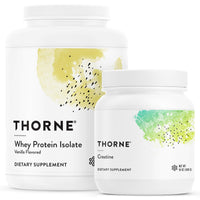 Thumbnail for THORNE - Muscle Support Bundle - Whey Protein Isolate Vanilla & Creatine - NSF Certified - 30 to 90 Servings